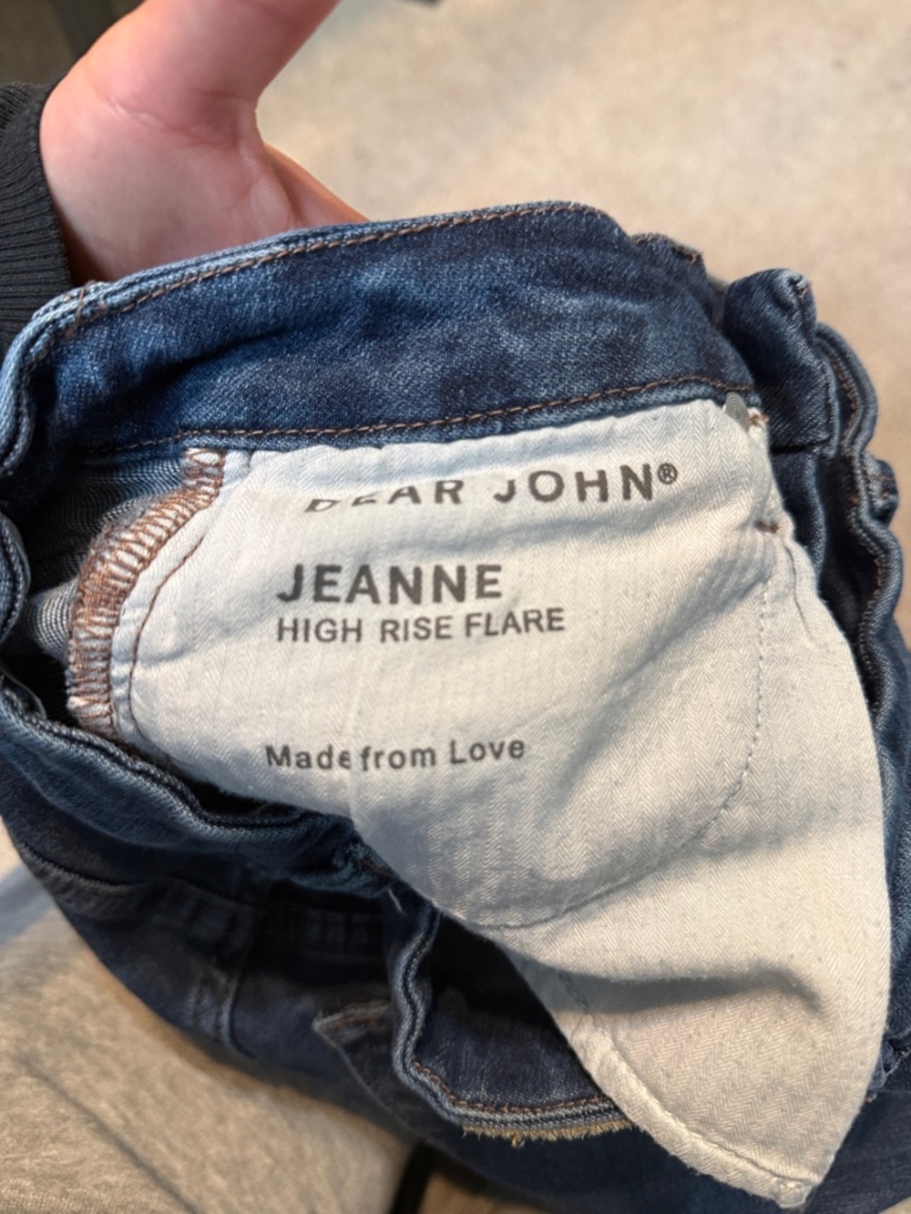 Dear John Dark Wash Jeanne High Rise Flare Jeans Size 25 - Picture 6 of 7